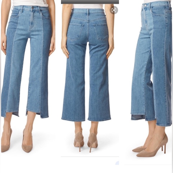 J Brand Joan High Rise Wide Leg Crop Jeans Size 26. - Picture 1 of 12